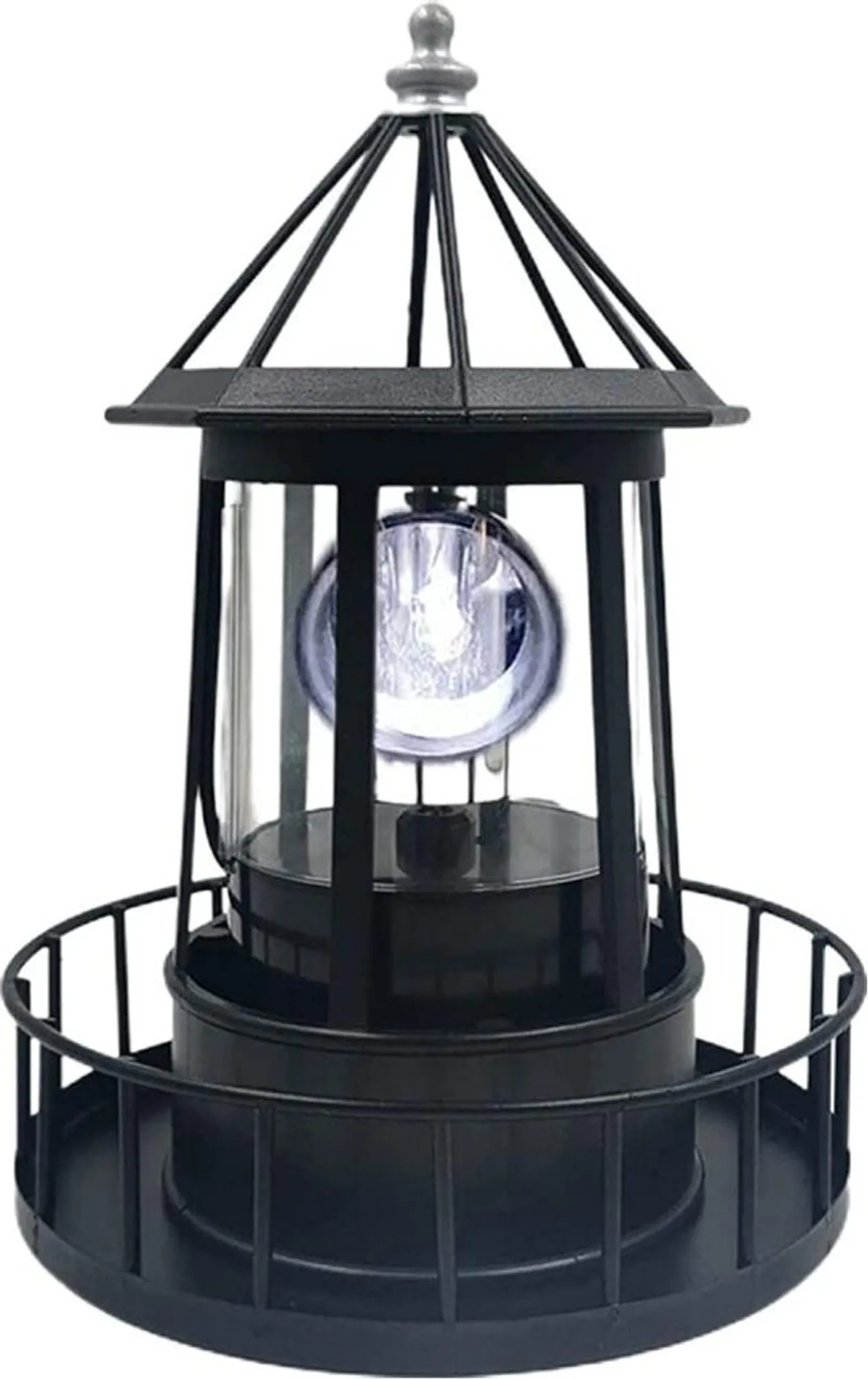 Led-solarleuchtturm, 360° Drehbar, Wasserdicht, Gartenkamin, Skulpturale Außenleuchte Für Wege Und Höfe