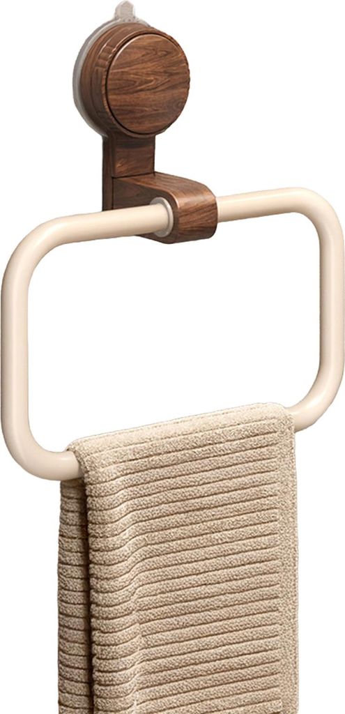 Dieser Wandmontierte Handtuchhalter Verfügt Über Einen Saugnapf Und Eine Hohe Tragfähigkeit.