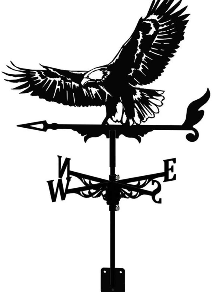 Wetterfahne „seeadler“ Aus Edelstahl, 35 Cm, Retro-gartenpfosten-wetterfahne, Professionelles Messinstrument Für Landwirtschaftliche Betriebe
