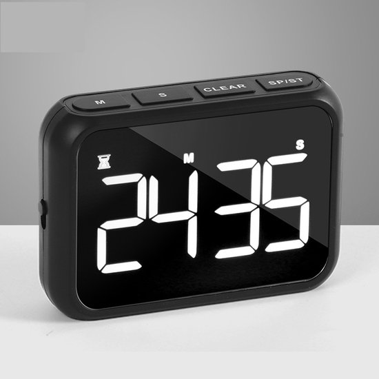 Wiederaufladbarer Elektronischer Led-timer Mit Großem Lcd-display, Magnetischer Digitaler Koch- Und Backtimer Mit Countdown-funktion, Geeignet Für Küche Und Arbeitszimmer