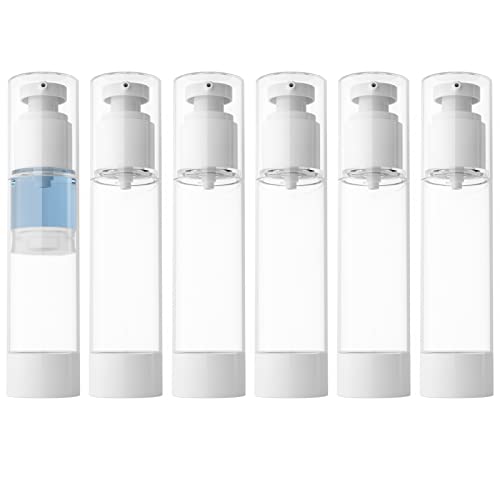 3,4 Oz (ca. 96,4 G) 100 Ml Transparenter, Luftdichter Reisespender Mit Cremepumpe Für Foundation Und Shampoo (6 Stück)