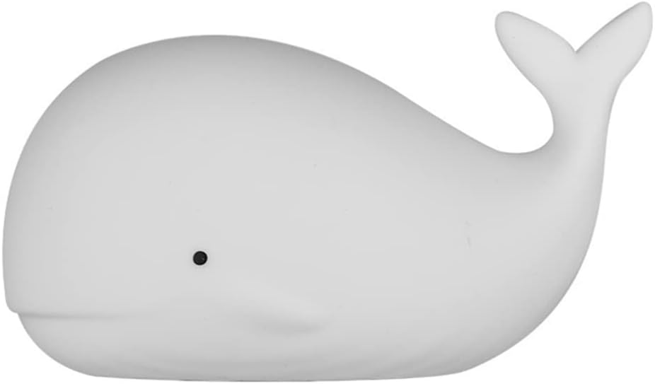 Mini-nachtlicht In Form Eines Wals Aus Silikon Im Cartoon-stil, Niedliche Nachttischlampe, Geeignet Für Jungen Und Mädchen Im Schlafzimmer, Kann Gestreichelt Und Geschüttelt Werden, Usb-aufladbar.