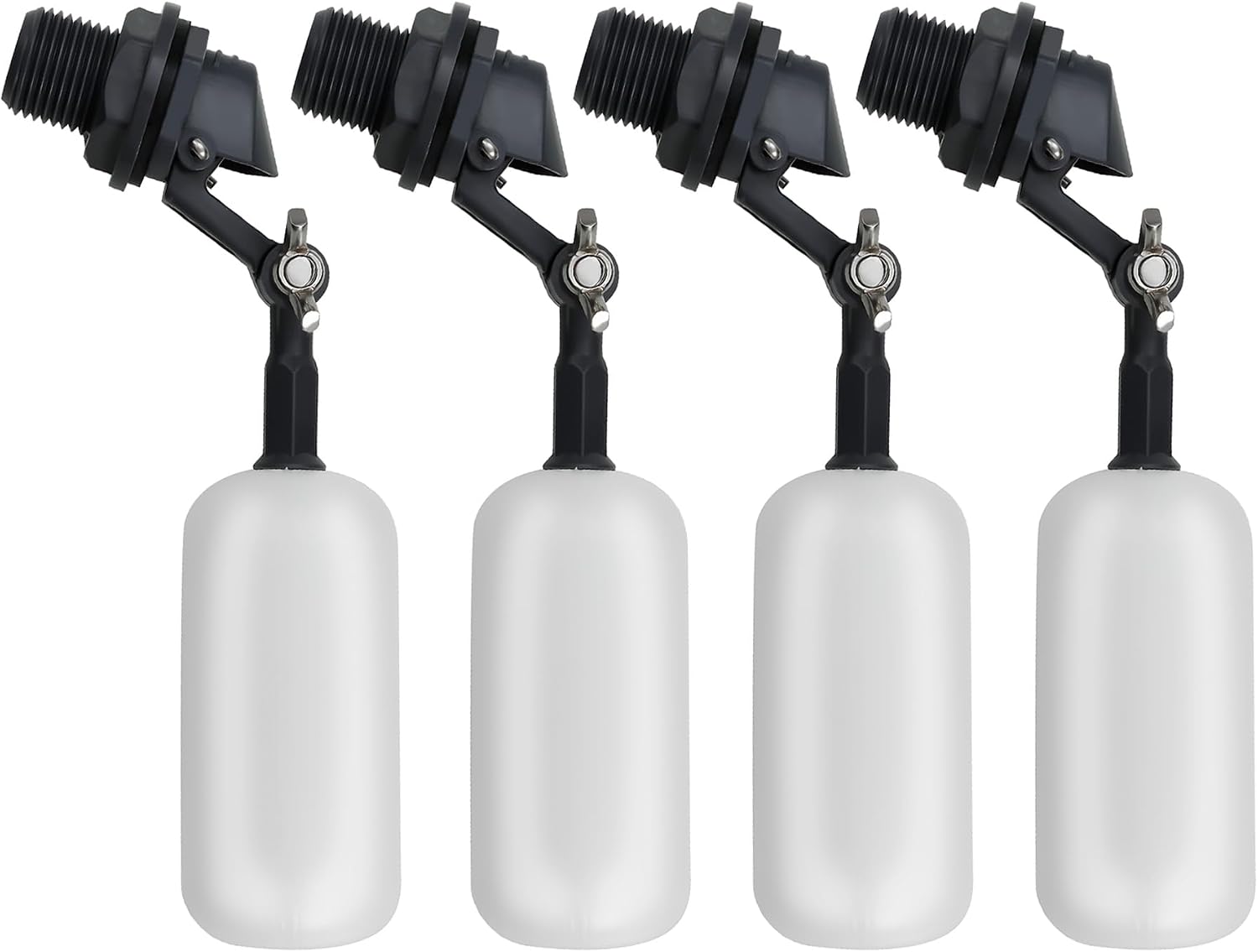 4er-pack Verstellbares Schwimmerkugelventil Mit Hebel Zur Automatischen Wasserstandsregelung In Tränken Für Nutztiere, Aquarien Und Hydrokultursystemen