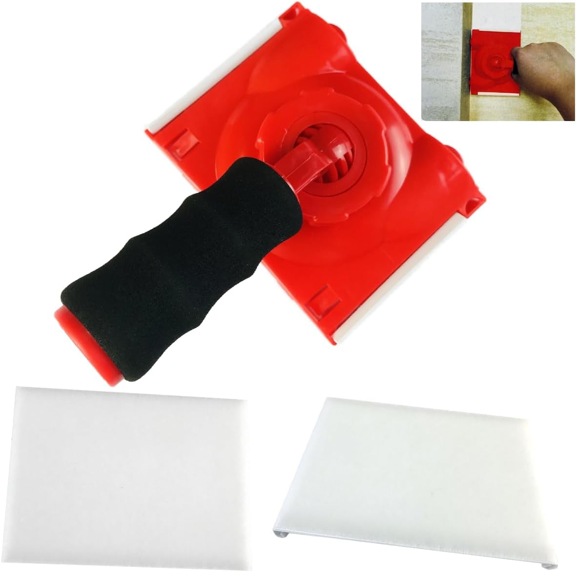 Kantenschneider-werkzeug Mit 2 Ersatzpads, Wand- Und Deckenkanten-applikator-pad-set