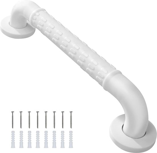50 Cm Langer, Rutschfester Haltegriff Aus Weißem Edelstahl Für Bad Und Wand