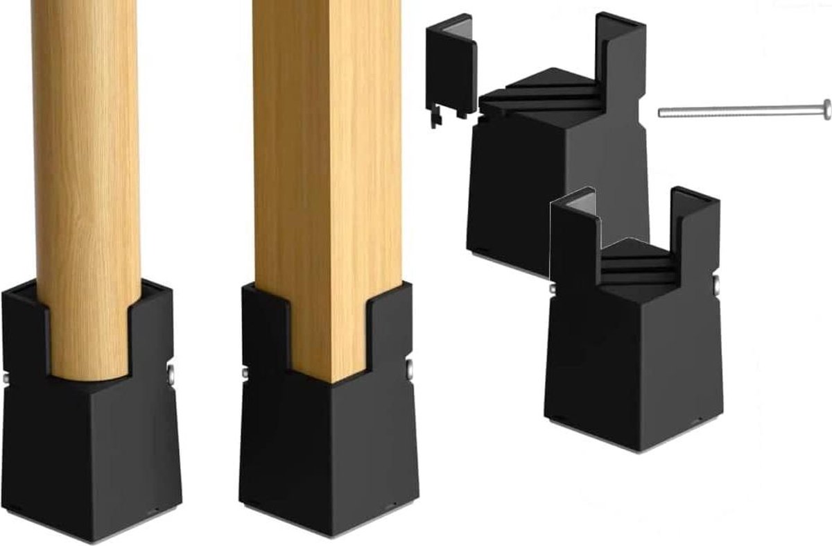 Verstellbare Bett- Und Möbelheber - 4er-pack Schwerlast-bettheber - Geeignet Für Quadratische/runde Stuhlbeine Von 0,25 Zoll Bis 1,65 Zoll.