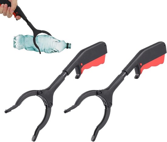 2 Stück 30 Cm Lange Müllgreifer – Leichte Abfallzangen Und Müllgreifer Für Senioren, Kinder Und Den Garten