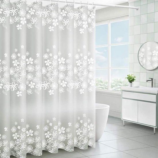 Schimmelresistenter Und Wasserdichter Duschvorhang – Antibakteriell Und Wasserabweisend – 120 X 200 Cm