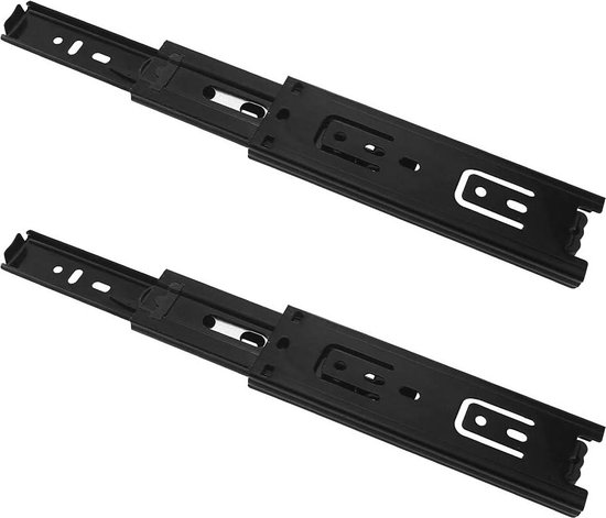 Schubladenschienen Aus Metallstahl, 15 Cm Breit – Schublade Mit Druckknopfbedienung – Tragkraft: 45 Kg