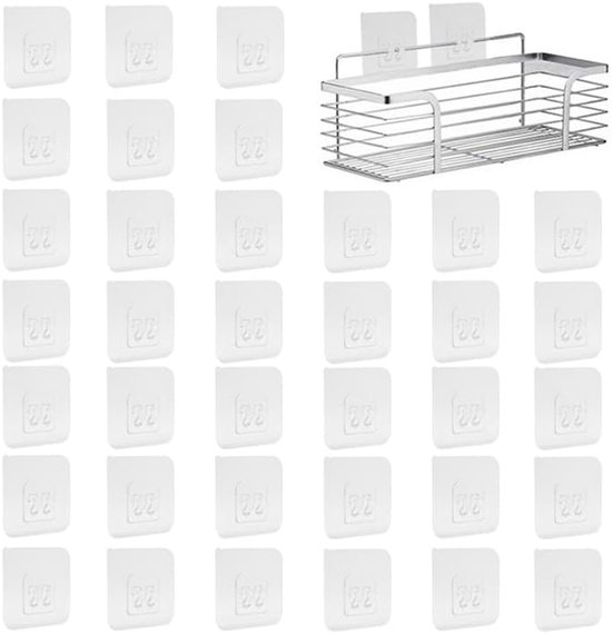 Selbstklebende, Transparente Haken, 36er-packung, Nahtlose, Superstarke Wandhaken Zum Aufhängen Ohne Bohren.