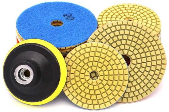 10er-packung Mit Diamantpolierpads Für Nass- Und Trockenschleifen Von Steinen