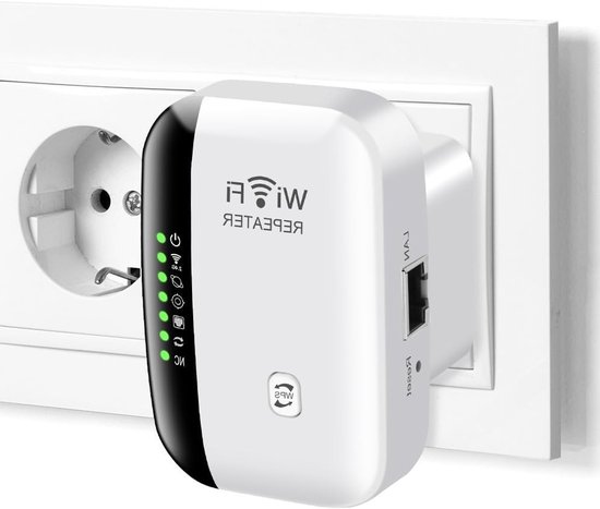 Wlan-repeater Mit Erweiterter Reichweite, 300 Mbit/s, 2,4 Ghz, Zuverlässiger Wlan-repeater Mit Ethernet-anschluss Und Ap-modus Für Alle Geräte