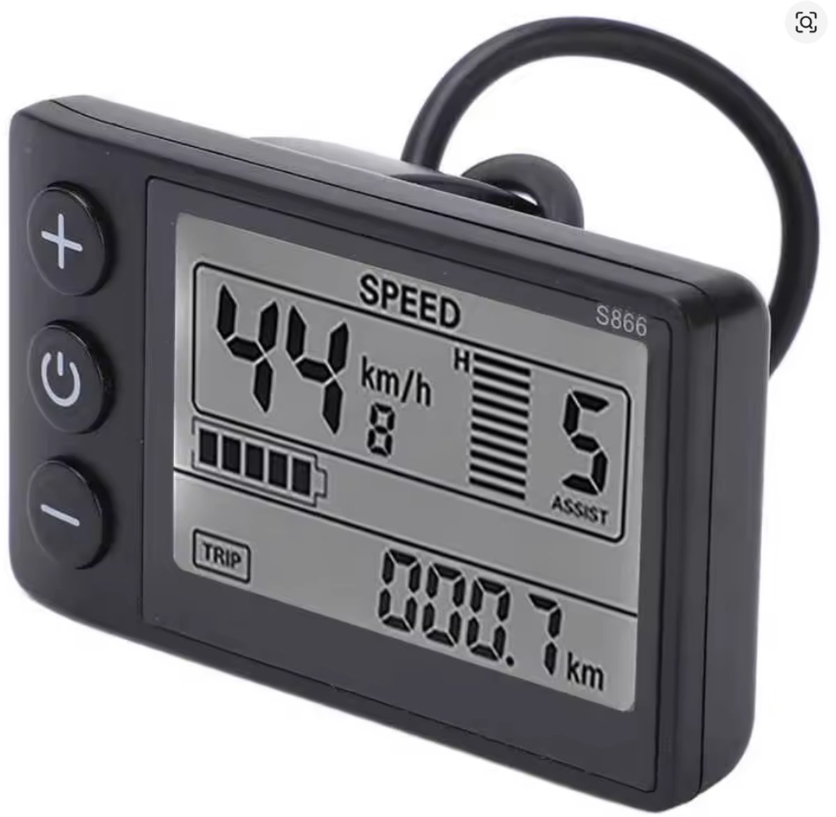 Fatbike Mit Lcd-display Und Motor – Elektrisches Fahrrad-bedienfeld – Wasserdicht – 24 V, 36 V, 48 V