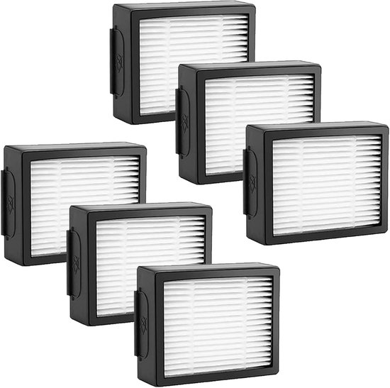 6er-pack Schwarze Hepa-filter - Kompatibel Mit Irobot Roomba I7/i3/i5/e5/i8+ (nicht Kompatibel Mit Combo J7+/j9+)