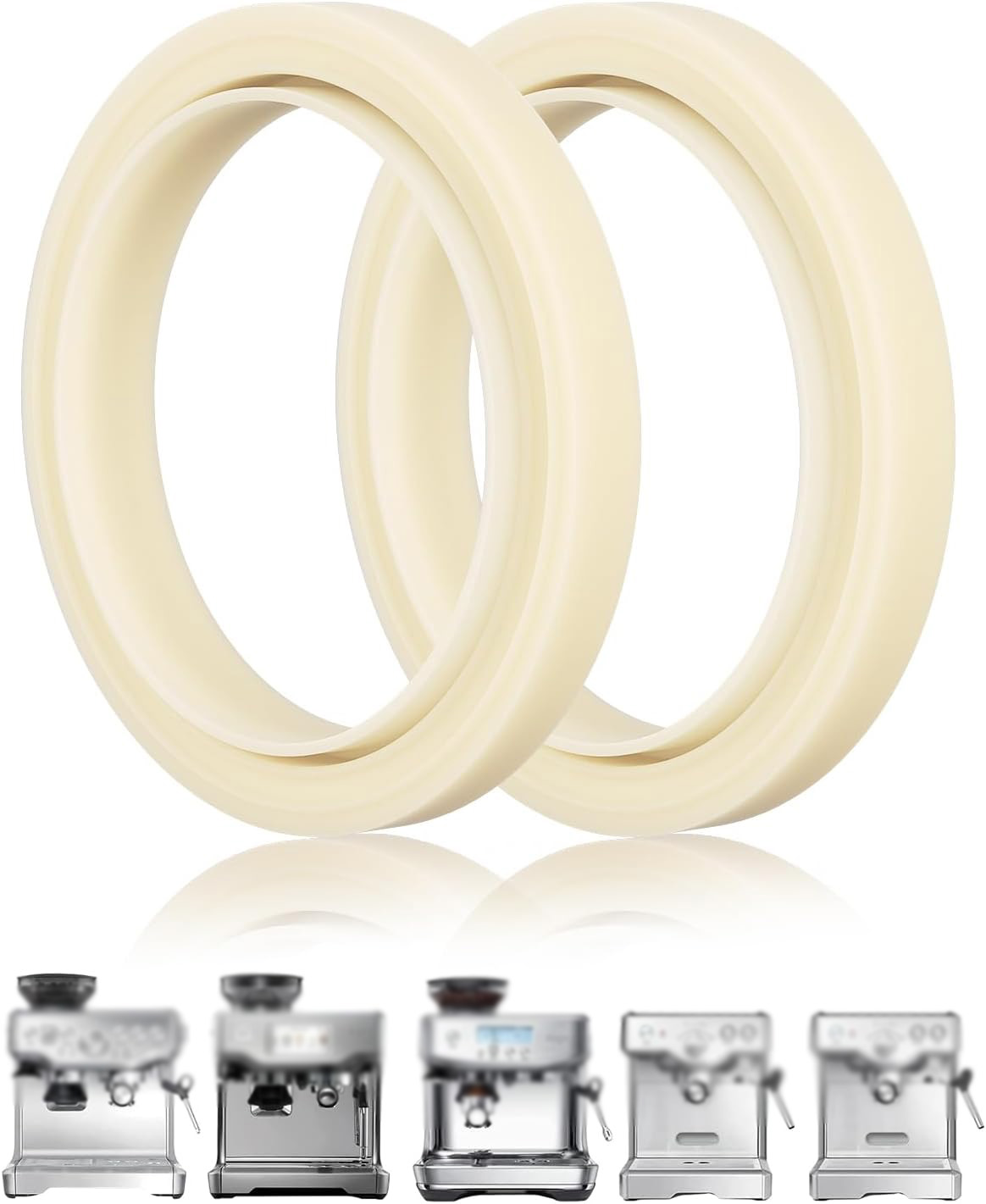 Zwei 54-mm-silikon-dampfringe Für Breville 878/870/860/880/810/840/450/500 Und Sage 880/878/875/870/810/500 Espressomaschinenzubehör, Dichtungen