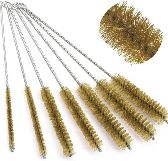 Reinigungsbürsten-set Für Messingrohre (7-teilig, 6/8/10/12/15/20/22 Mm) Für Reagenzgläser Und Bohrungen.