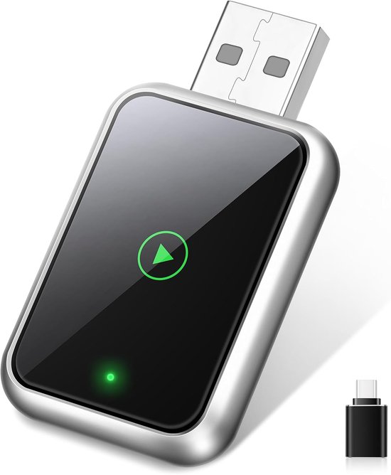 Kabelloser Carplay-adapter, Ultraschnelle Drahtlose Umwandlung Für Kabelgebundenes Carplay, Kompakt Und Stabil, Geeignet Für Ios 10+ Und Iphone 6 Und Neuer