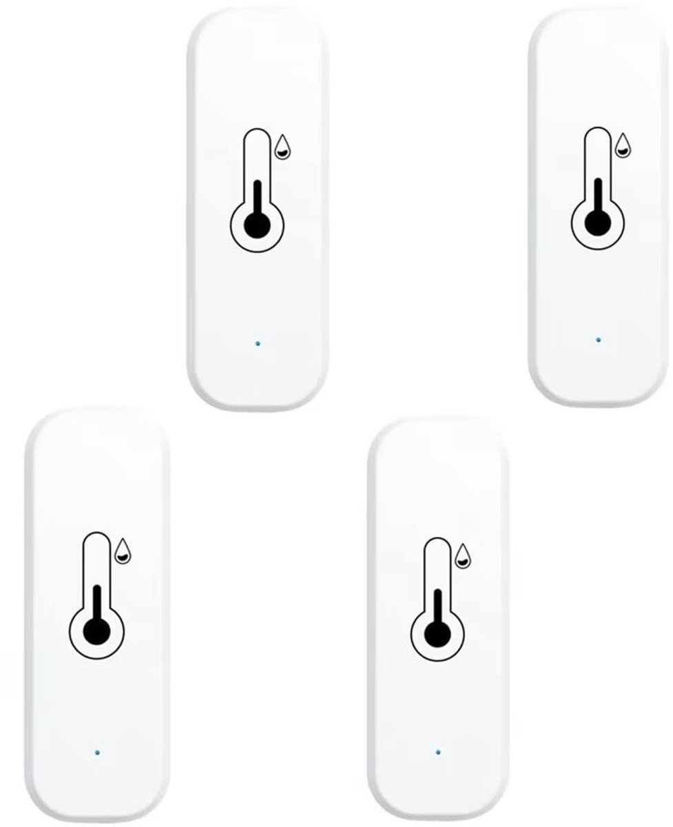 Wlan-thermometer- Und Hygrometer-set, 4-teilig – Thermometer Und Hygrometer – App-benachrichtigungen – Externe Überwachung