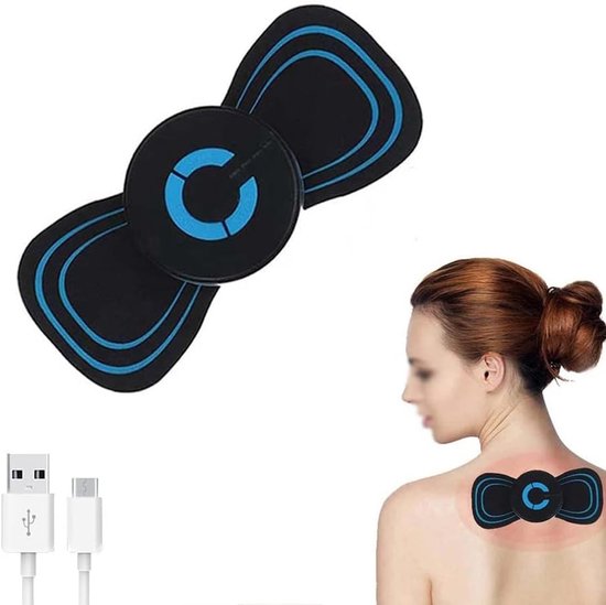 Kabelloser, Wiederaufladbarer Elektrischer Muskelstimulator/massagegerät – Schwarz