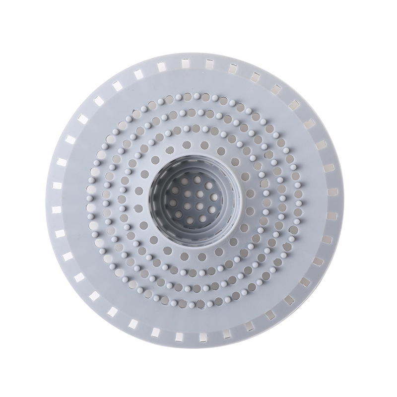 2er-set Silikon-spülbeckensiebe – Haarfänger Für Duschabflüsse – Spülbeckensiebe – Abflussschutz Mit Saugnäpfen Für Badewanne Und Küche – Grau
