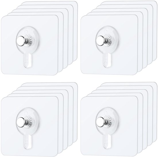 - 20 Fotohaken - Selbstklebend - Transparent - Für Fotos/poster - Dekorative Bilder - Maximale Tragkraft 5 Kg - Aufhängehaken