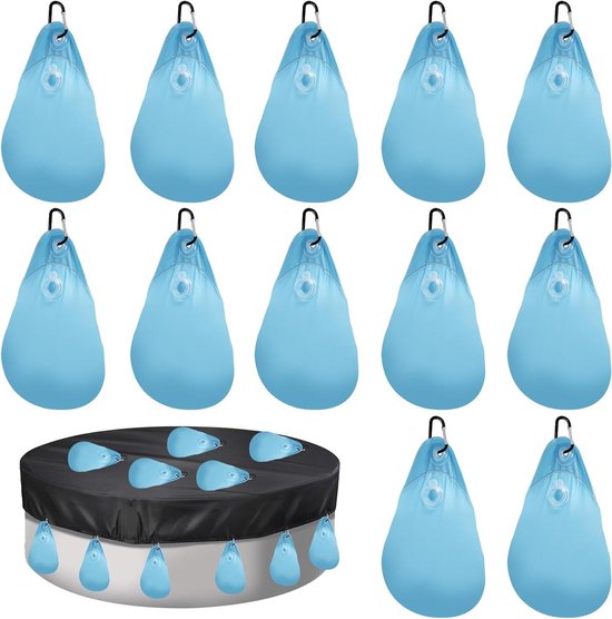 Gegengewicht Für Poolabdeckung – Wasserblasenabdeckung – Frostschutz Für Den Pool Im Winter – Beschwert Und Winddicht – 25 X 30 Cm – Blau