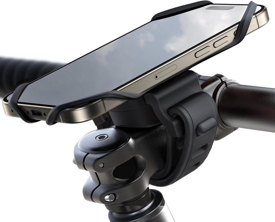 Handyhalterung Für Fahrrad Und Motorrad, Stoßdämpfendes Silikon, 360° Drehbare Lenkerhalterung, Für Rennräder, E-scooter Und Kinderwagen, 40–72 Zoll