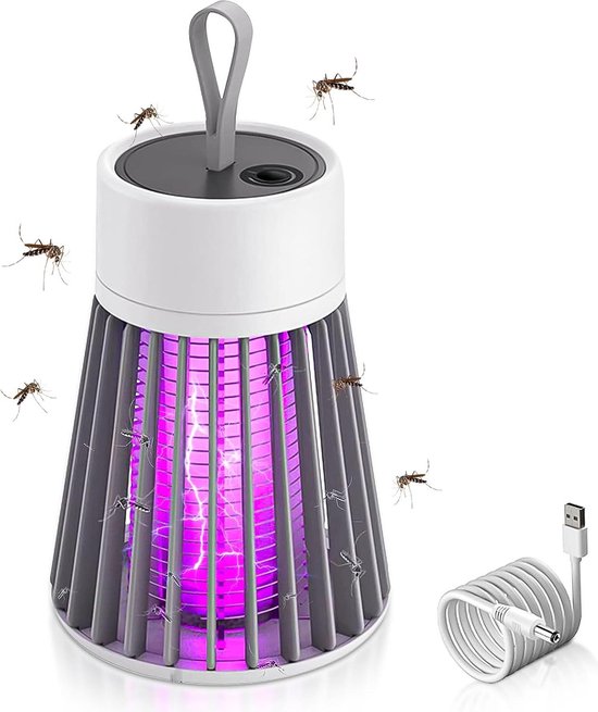 Tragbare Elektrische Moskitolampe Für Den Innenbereich – Wiederaufladbares/usb-uv-licht (100 M² Abdeckung) – Ungiftig, Geeignet Für Moskitonetze Beim Camping