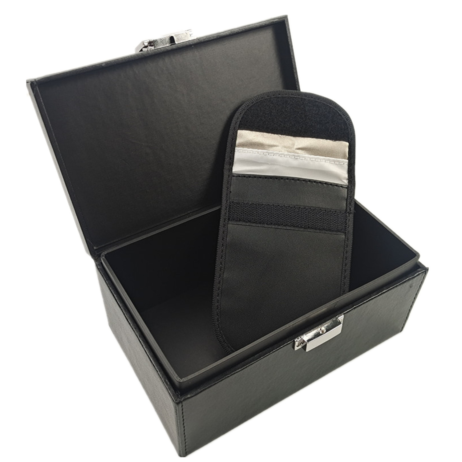 Faraday-box Für Autoschlüssel – Doppellagige Signalblockierungsbox Mit Rfid-schlüsseltasche – Robuste Signalblockierungsbox Für Autoschlüssel