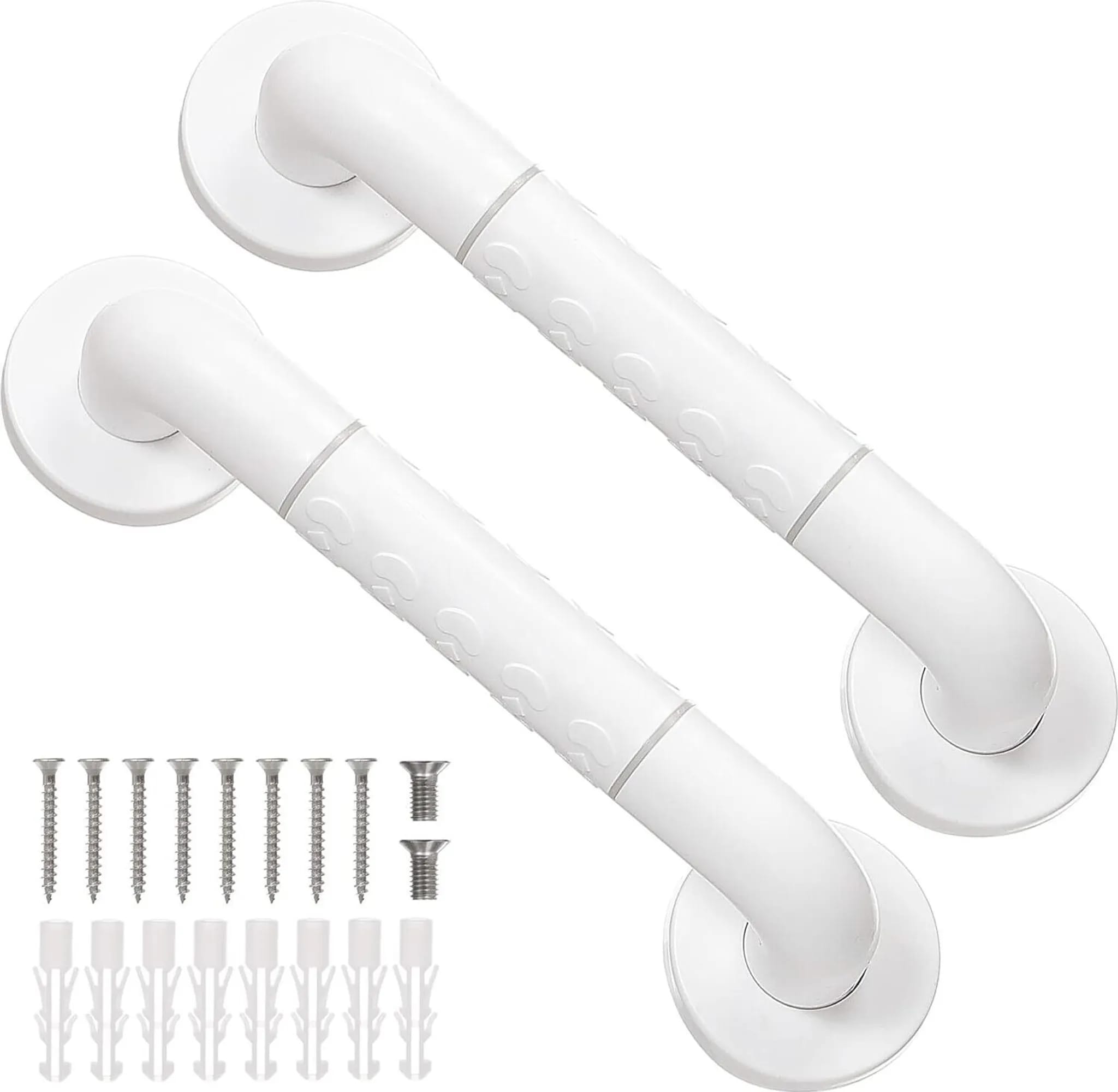 Zwei Haltegriffe Aus Edelstahl Für Badezimmer, Duschhaltegriffe Für Senioren (30 Cm)