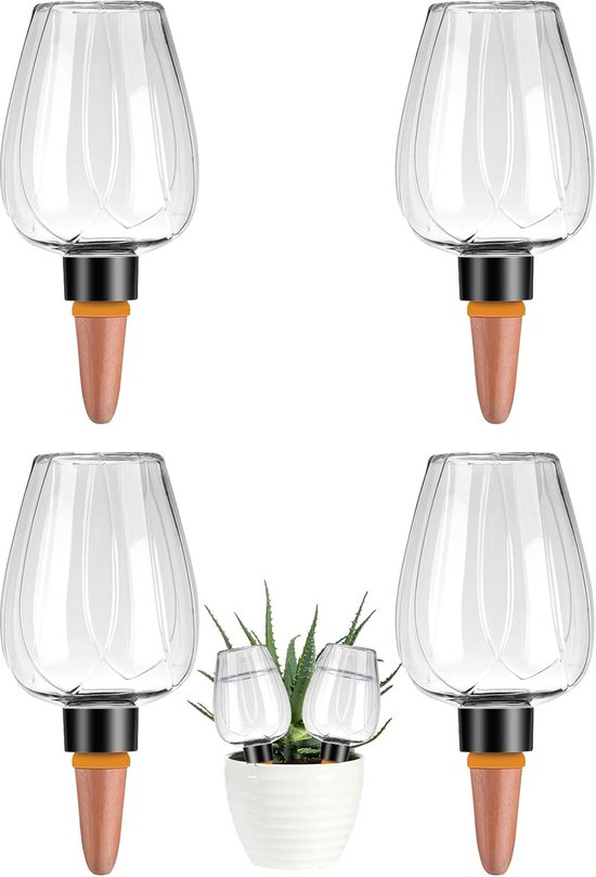4er-set Automatische Bewässerungskugeln Für Pflanzen – Wasserfüllvorrichtung Aus Kunststoff Für Pflanzen – Langsame Wasserabgabe – Für Terrakottatöpfe – Transparent