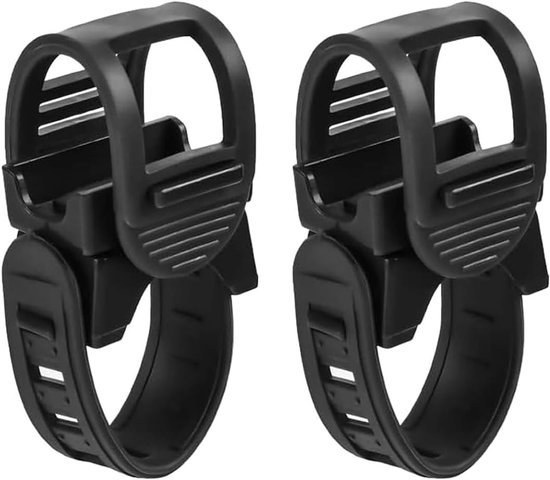 2 Fahrradlichtclips, Uhrenarmband-/lichthalter, Taschenlampenclip Für Fahrrad/mtb/rennrad/motorrad.
