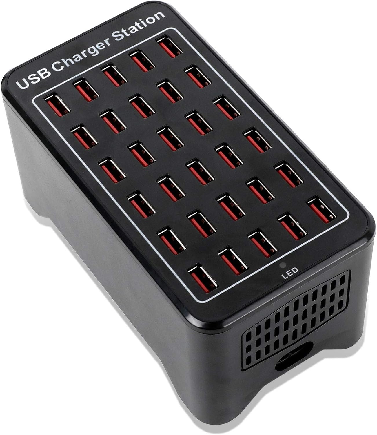 30-port-usb-ladestation Für Den Schreibtisch, Intelligentes Ladegerät Für Smartphones, Tablets, Steckdosenleisten Für Zuhause Und Klassenzimmer