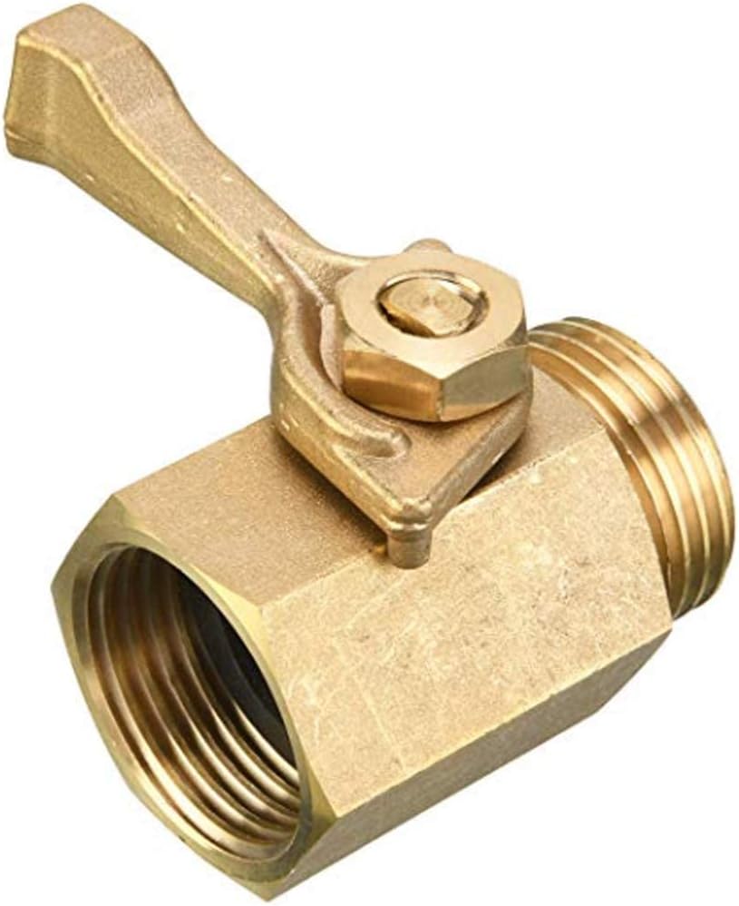 Absperrventil Aus Massivem Messing Für Gartenschläuche, 3/4"-schieberventil, Schlauchventil, Wasserhahnanschluss, Kugelhahnanschluss Für Gartenschläuche