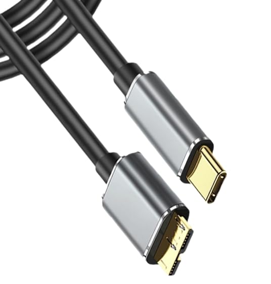 1 M Langes Externes Festplatten-datenkabel – Usb-c-kabel Für Tragbare Festplatten, Kompatibel Mit Wd, Lacie, Sandisk, My Passport, Seagate Fast, Transcend Storejet