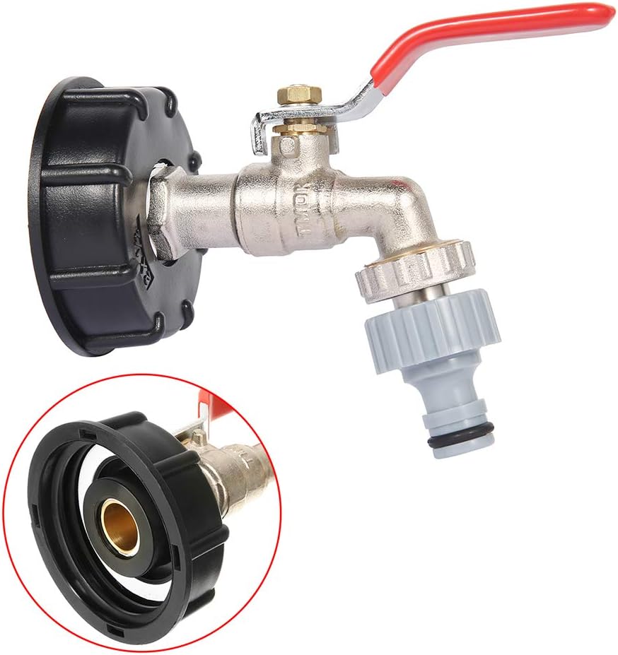 Wassertankadapter, Gartenhahn, Adapter Für Wasserspeichertanks, Für Wasser, 1/2