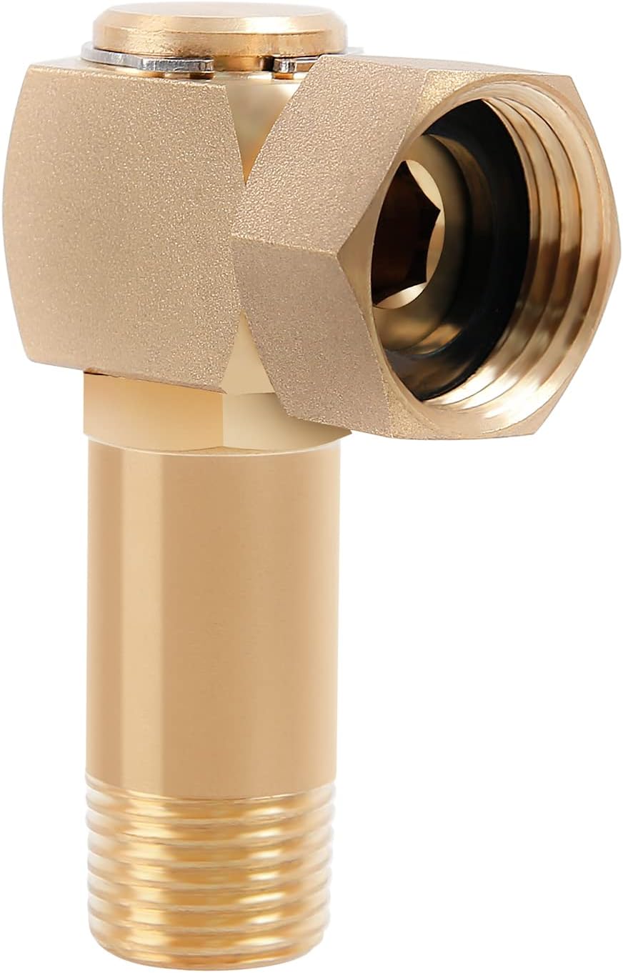 Drehbarer Gartenschlauchadapter Aus Messing, Geeignet Für Rasenflächen, Gärten Und Terrassen.