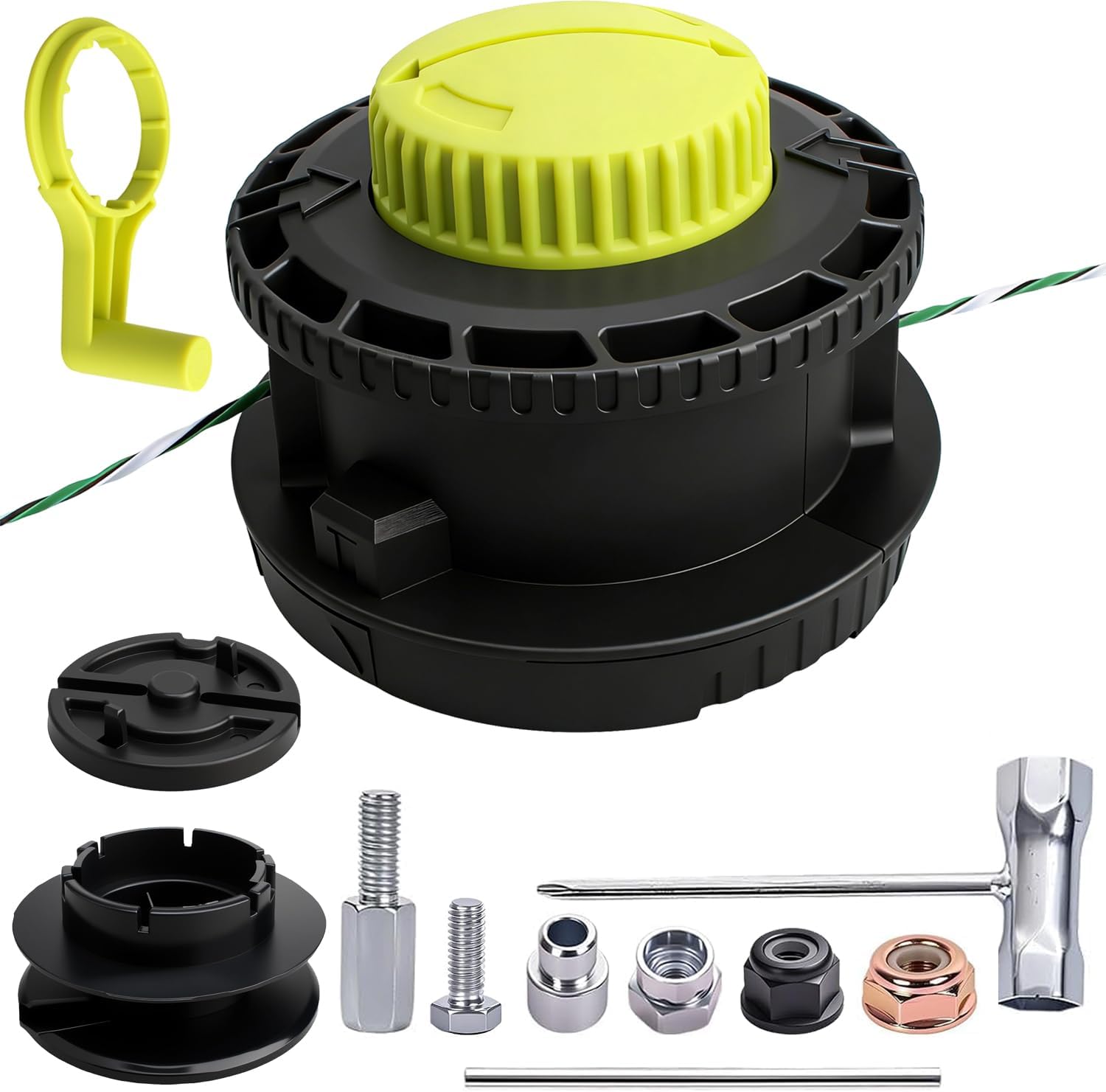 Ersatz-trimmerkopf, Passend Für Ryobi-rasentrimmer Mit Geradem Schaft – Passend Für Ry15526, Ry15527, Ry15529, Ry15526vnm – Ersatzteile Für Rasentrimmer/unkrautvernichter