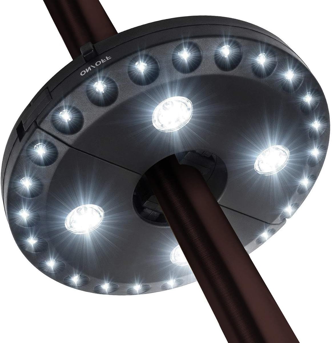 Kabellose Led-terrassenschirmleuchte (batteriebetrieben, Weißes Licht)