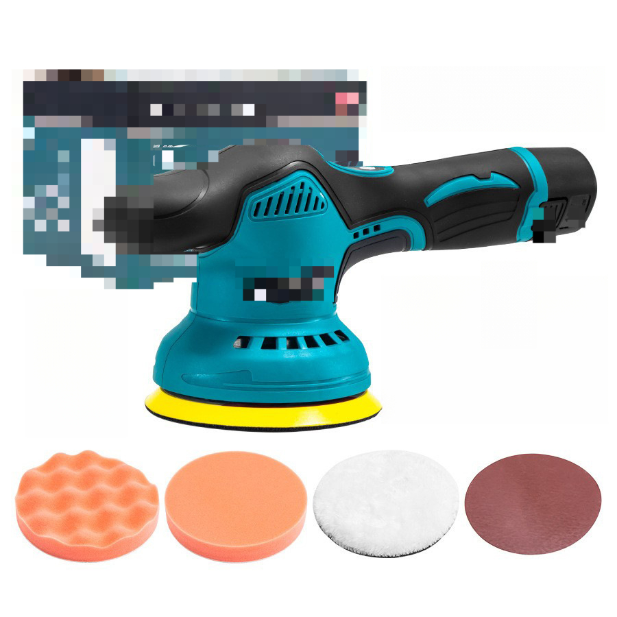 Elektrisches Autopolier- Und Wachsmaschinen-set Mit Schleifpapier (modell 1, Batterie Nicht Enthalten).