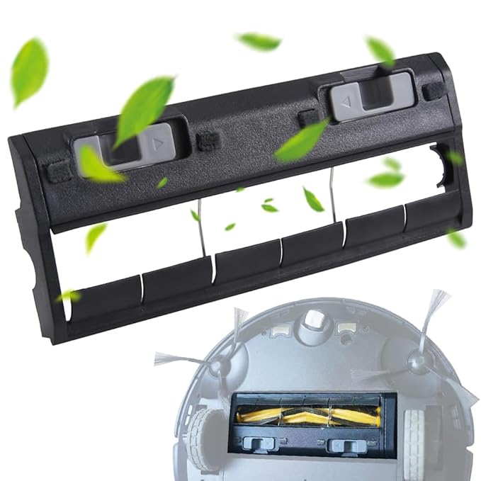 Hauptbürstenabdeckung – Ersatzkappe, Kompatibel Mit Ecovacs Deebot T20, T10, X1, T9, T8, T5, N9, N7, N8, Pro, X1, Omni, T10, Omni, T20, Omni, X1, Spro, T10, Spro (1 Stück, Schwarz)