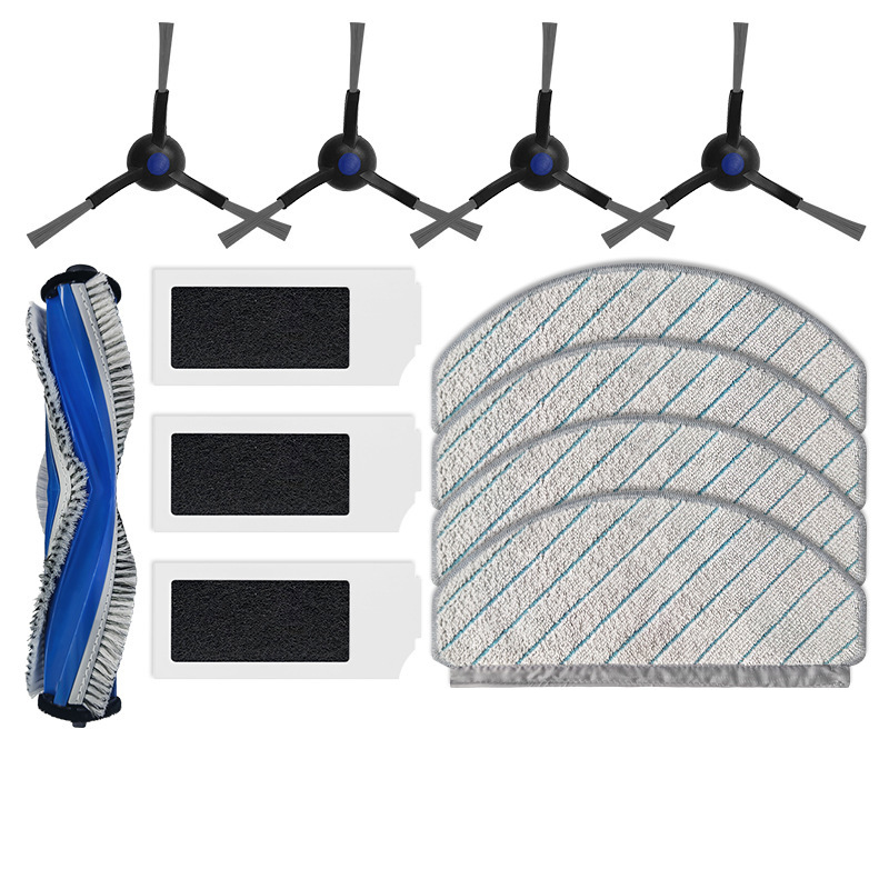 Ersatzteile Für Ecovacs Saugroboter, Insbesondere Für Das Modell N20 Pro/family, Einschließlich Filter, Wischtücher, Hauptbürsten Und Seitenbürsten.