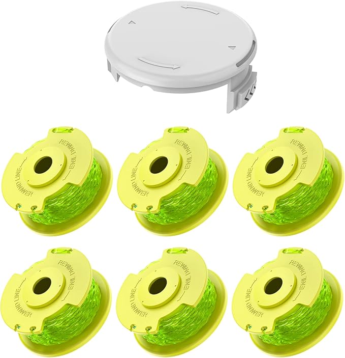 Ryobi One Plus+ Ac80rl3 11ft 0.080" Fadentrimmerspule 6er-packung 1 Kappe