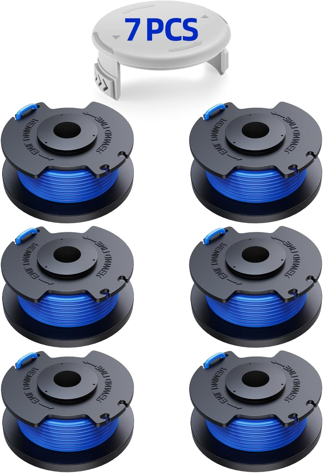 Ryobi One+ Ac14rl3a 0,065" Rasentrimmer-ersatzseil-set, 6 Fäden, 1 Kappe