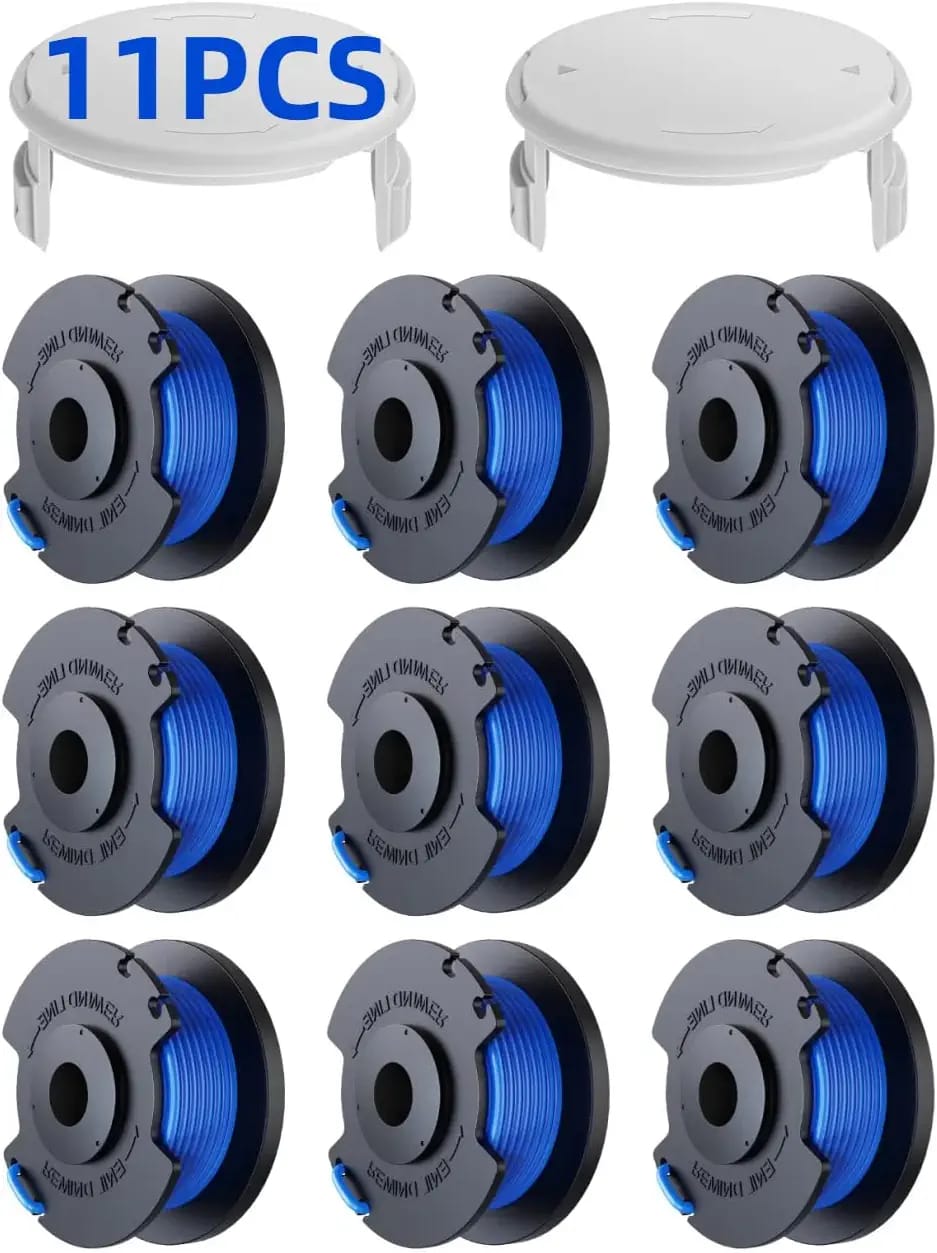 Ryobi One+ Ac14rl3a 0,065" Rasentrimmer-ersatzseil-set, 9 Fäden, 2 Kappen