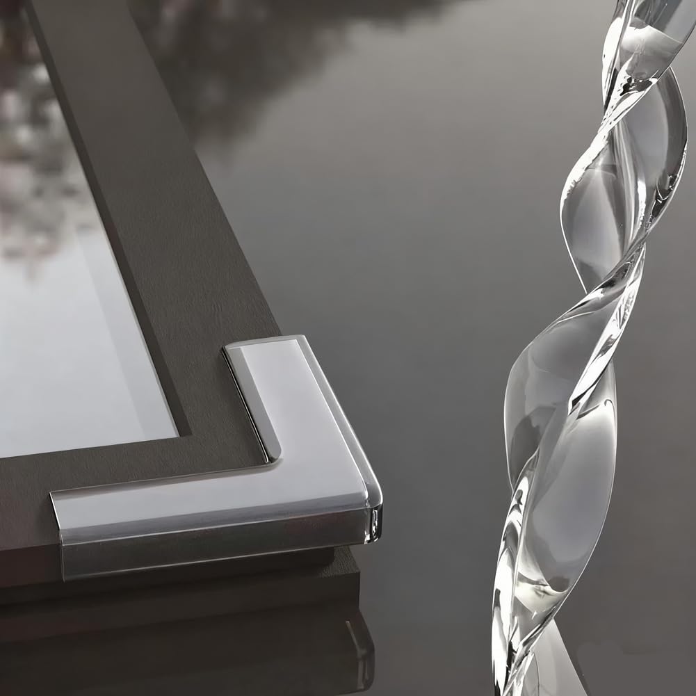 Transparente Pvc-eckenschützer, L-förmig, Tischfenster-schutzpuffer, Antikollisionsabdeckungen, Aufkleber, 10er-pack, Groß