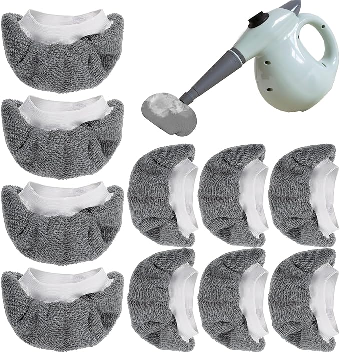 10-teiliges Set Universeller Dampfmopp-matten, Waschbare Reiniger, Wiederverwendbare Stoffbezüge Für Bisse 11 Steam Shot Comfort Pursteam, Grau