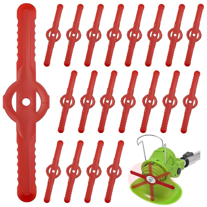 100 Rasenmähermesser-ersatzteile, Kunststoffmesser Für Rasenmäher, Ersatzmesser Für Rasenmäher/strauchschneider, Universal-grasschneider Mit Wellenschliff