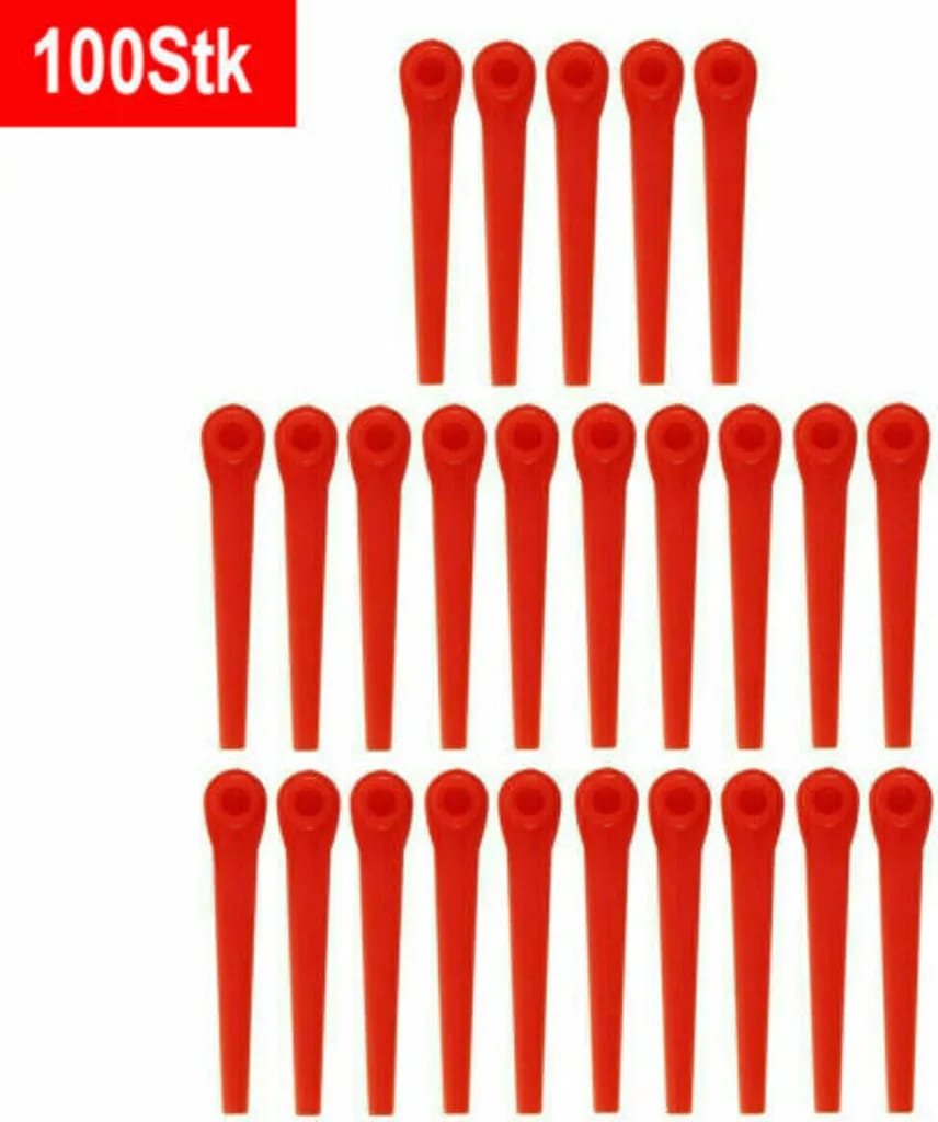 100 Kunststoffmesser, Rasenmähermesser, Ersatzmesser, Kunststoff-rasenmähermesser, Kunststoffmesser Für Gartenrasenmäher/gartenfräsen
