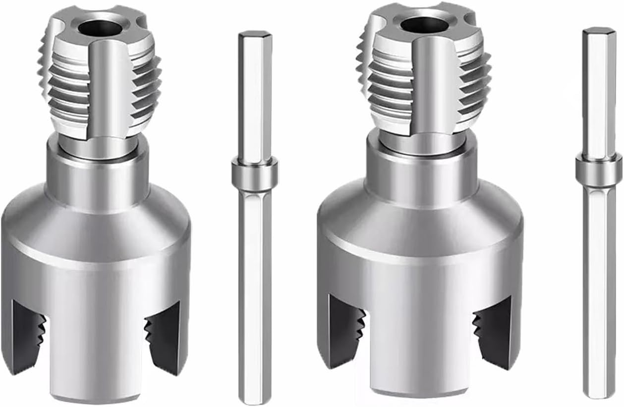 Gewindeschneidwerkzeug Für Innen- Und Außengewinde, Integrierter Pvc-rohrgewindebohrer, Elektrische Bohrmaschinen, Heimwerkerbedarf, 1/2" + 3/4
